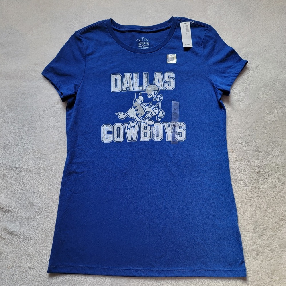 Old Navy Dallas Cowboys NFL Blue Graphic T-Shirt Shirt, Size M